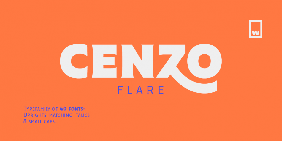 Font Cenzo Flare Cond